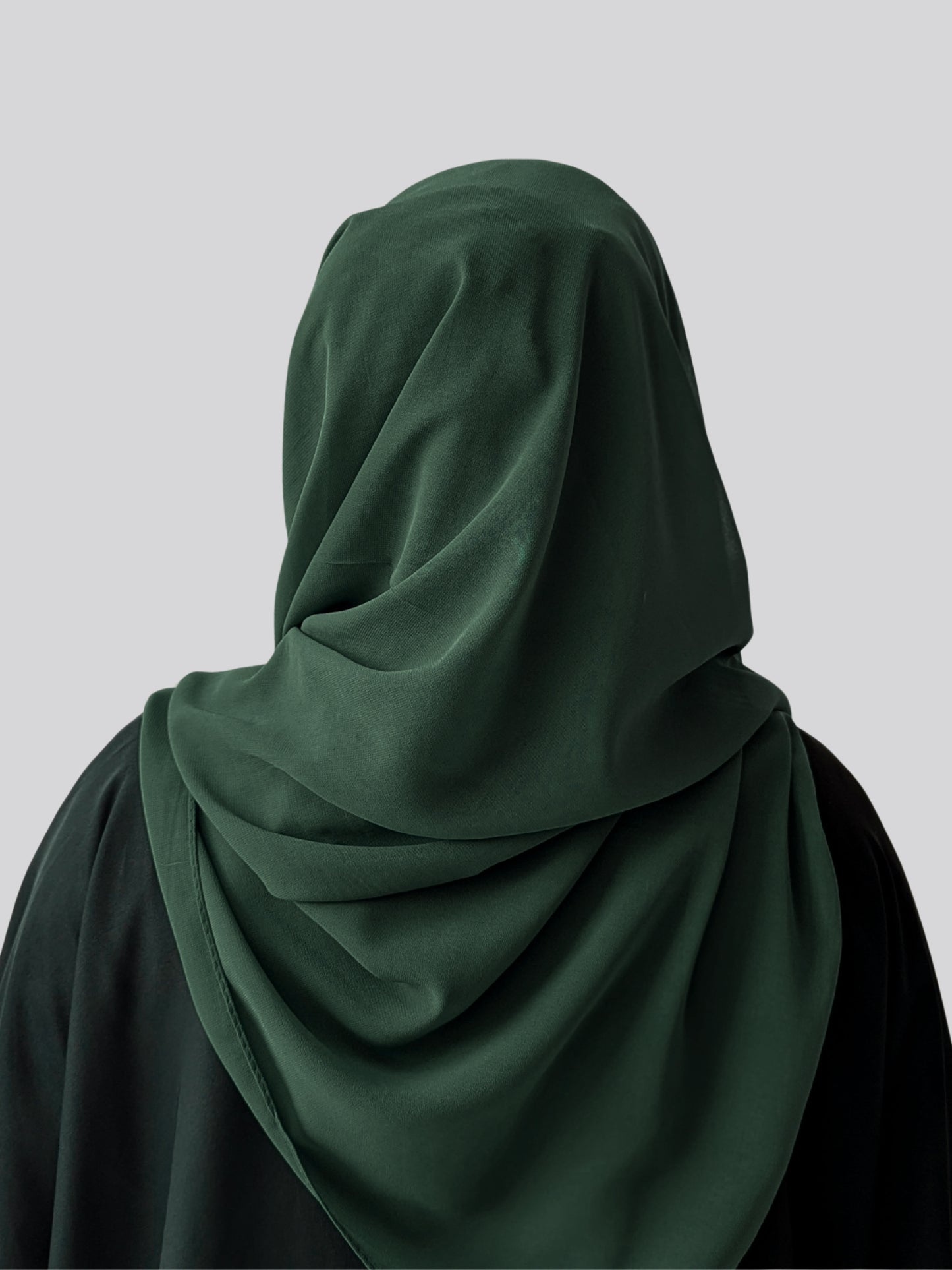 MAXI GEORGETT HIJAB – DARK GREEN