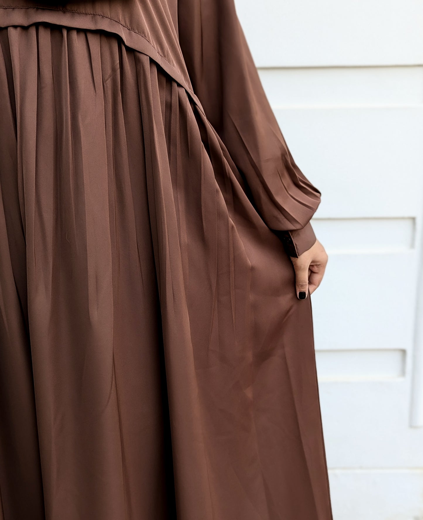 Caria Maxi Abaya Dark Brown