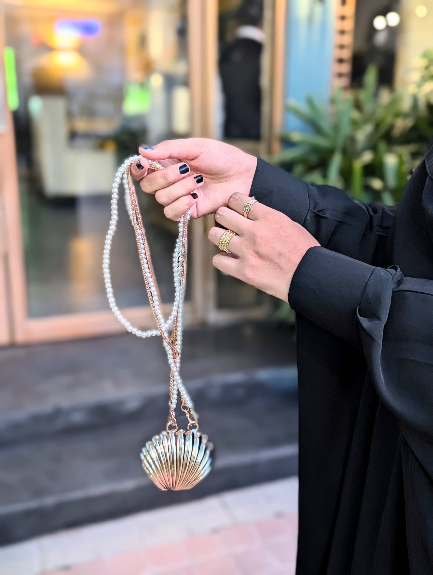 Hande Kaftan Abaya Black