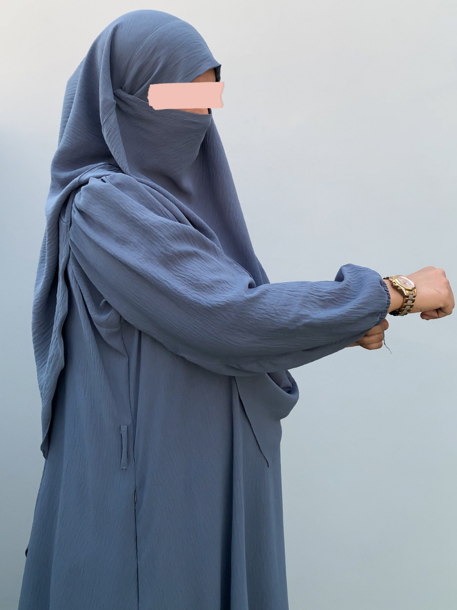 TALIYAH KHIMAR  2 PC SET ( SEA MIST)
