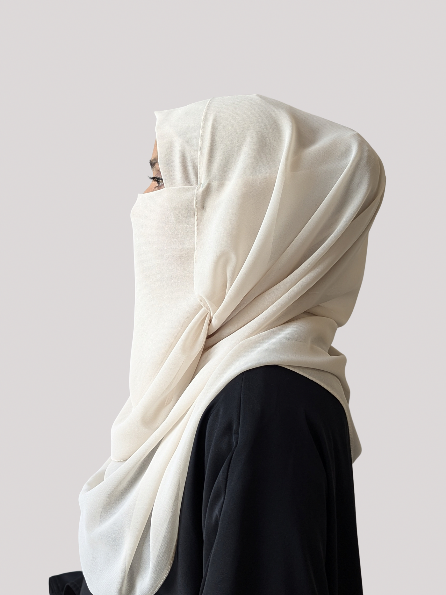 MAXI GEORGETT HIJAB – CREAM