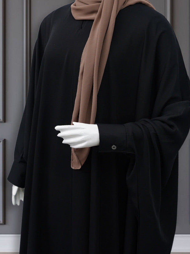 Hande Kaftan Abaya Black