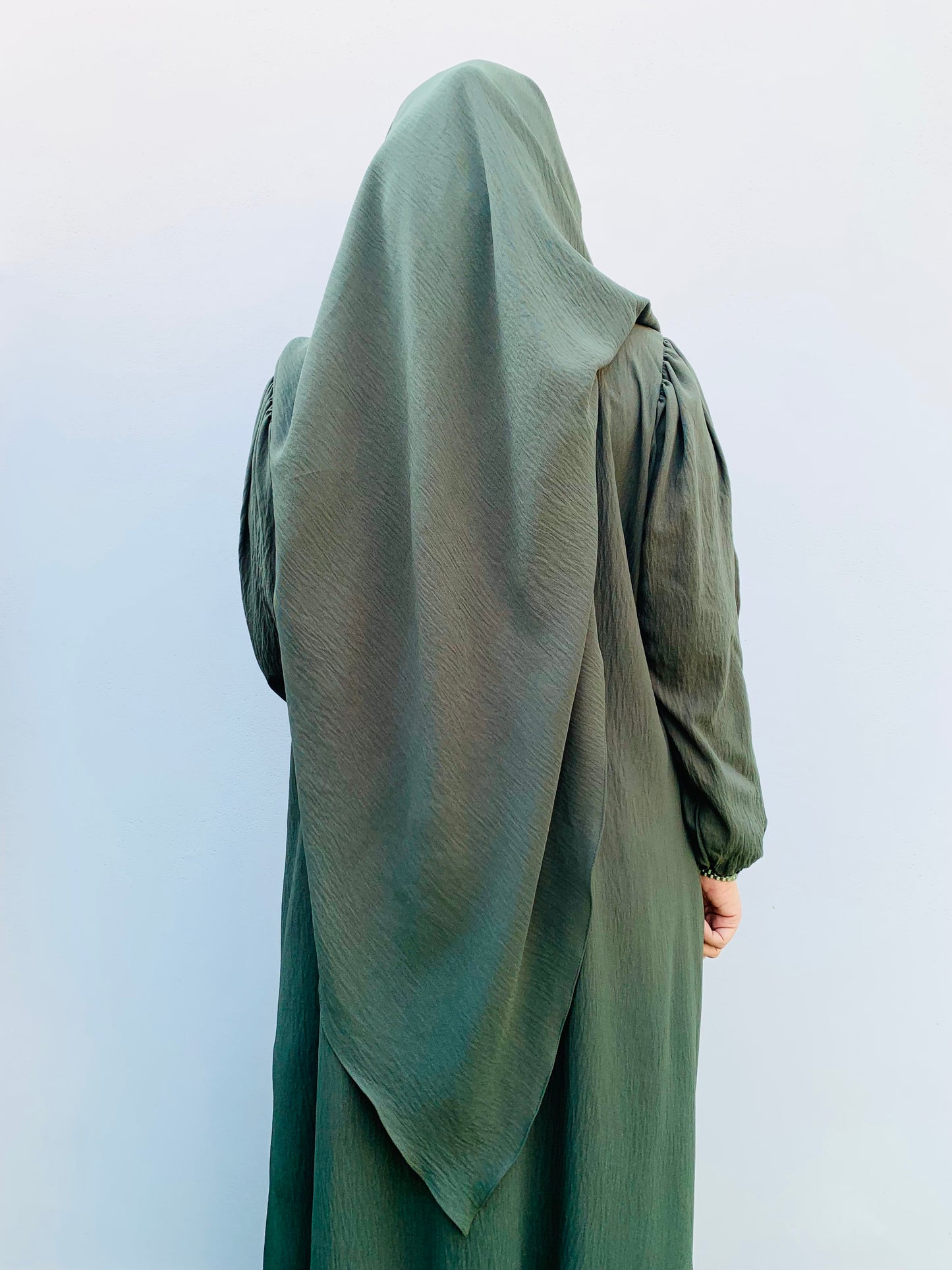 Taliyah Khimar  2 PC Set Olive Green