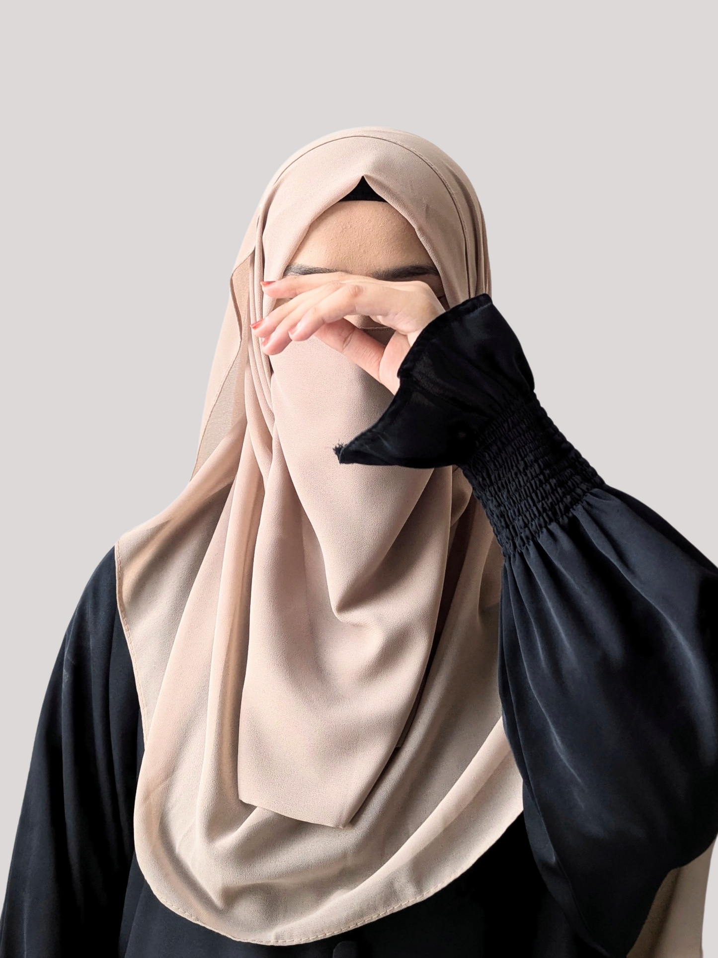MAXI GEORGETT HIJAB – TAUPE