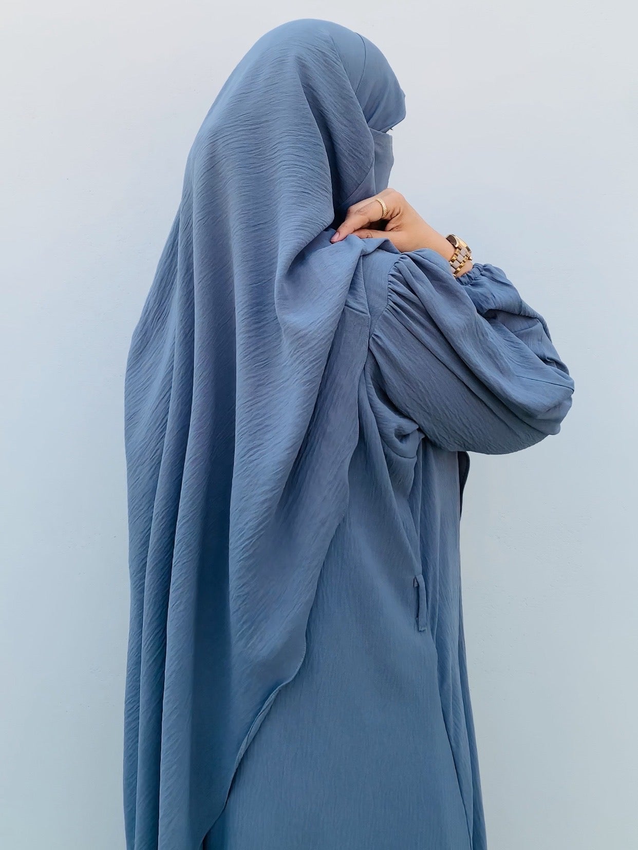 TALIYAH KHIMAR  2 PC SET ( SEA MIST)