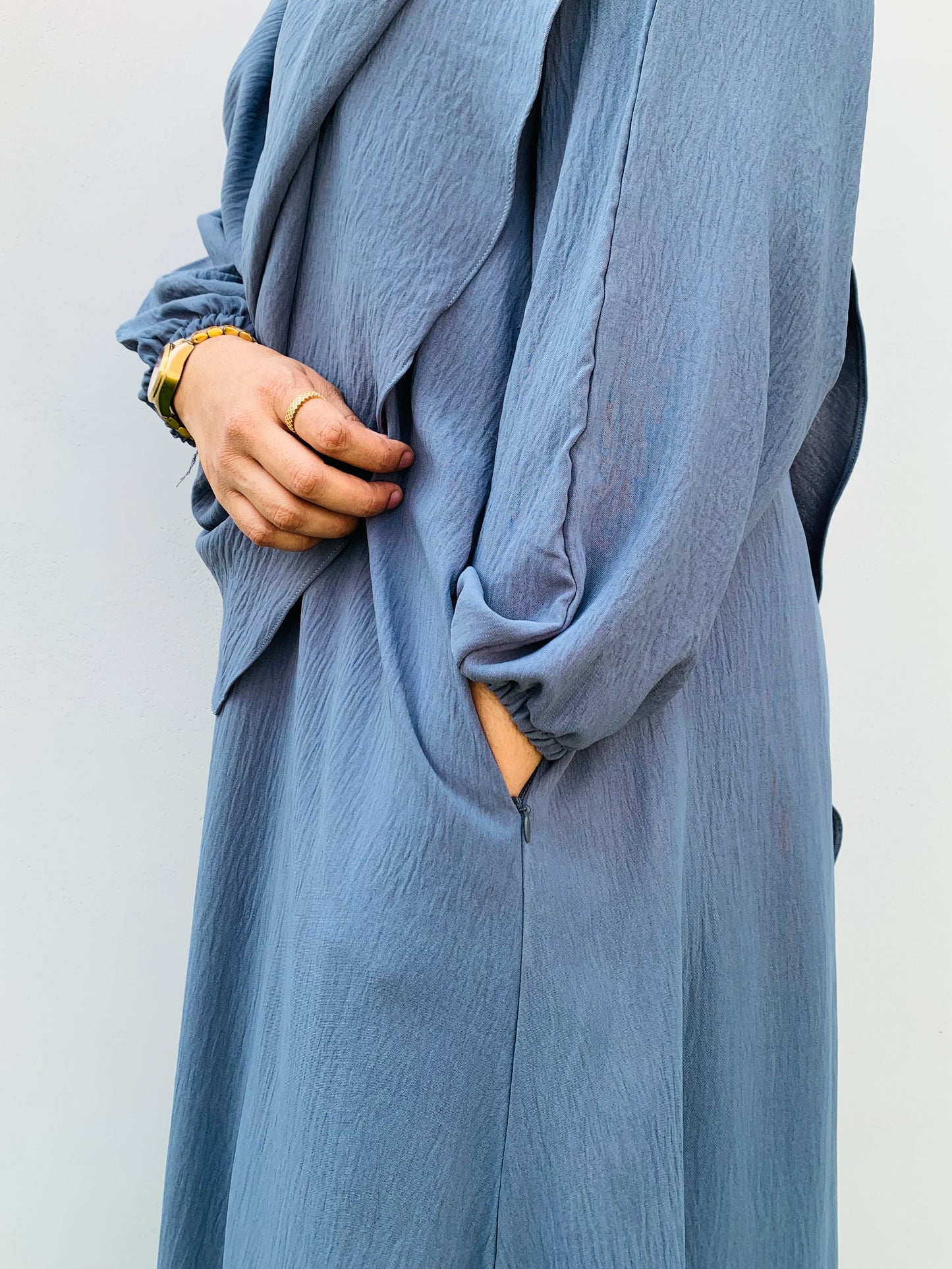 TALIYAH KHIMAR  2 PC SET ( SEA MIST)