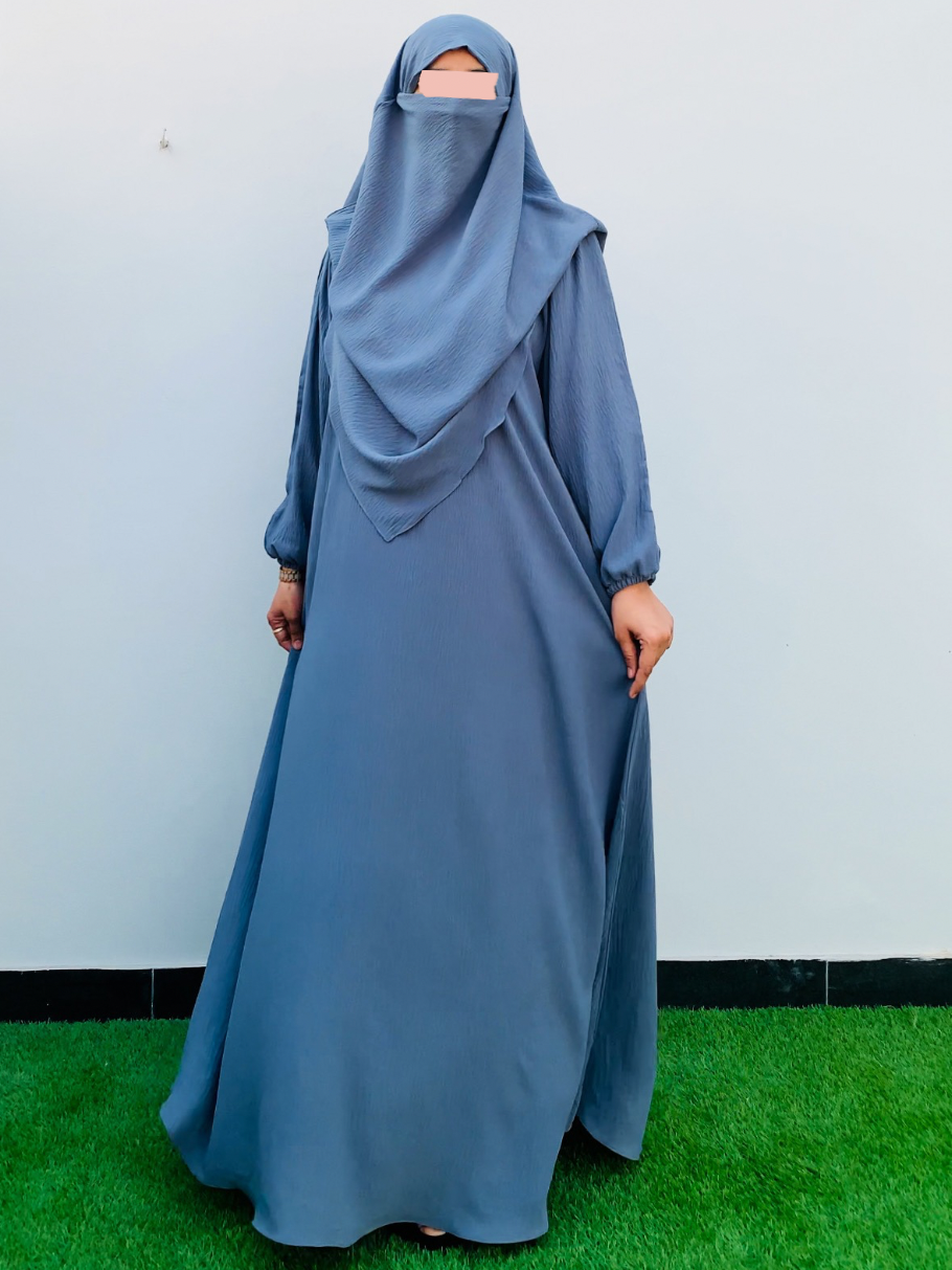 TALIYAH KHIMAR  2 PC SET ( SEA MIST)