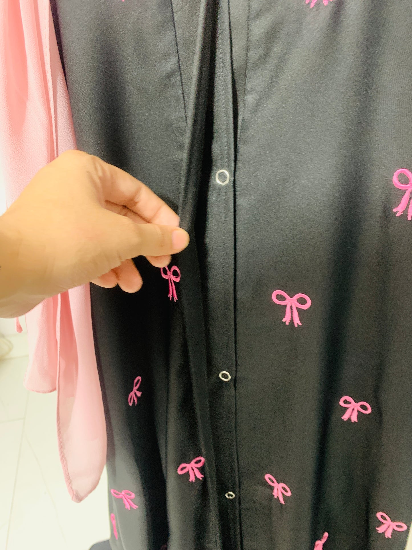 Bow Abaya Timeless Elegance