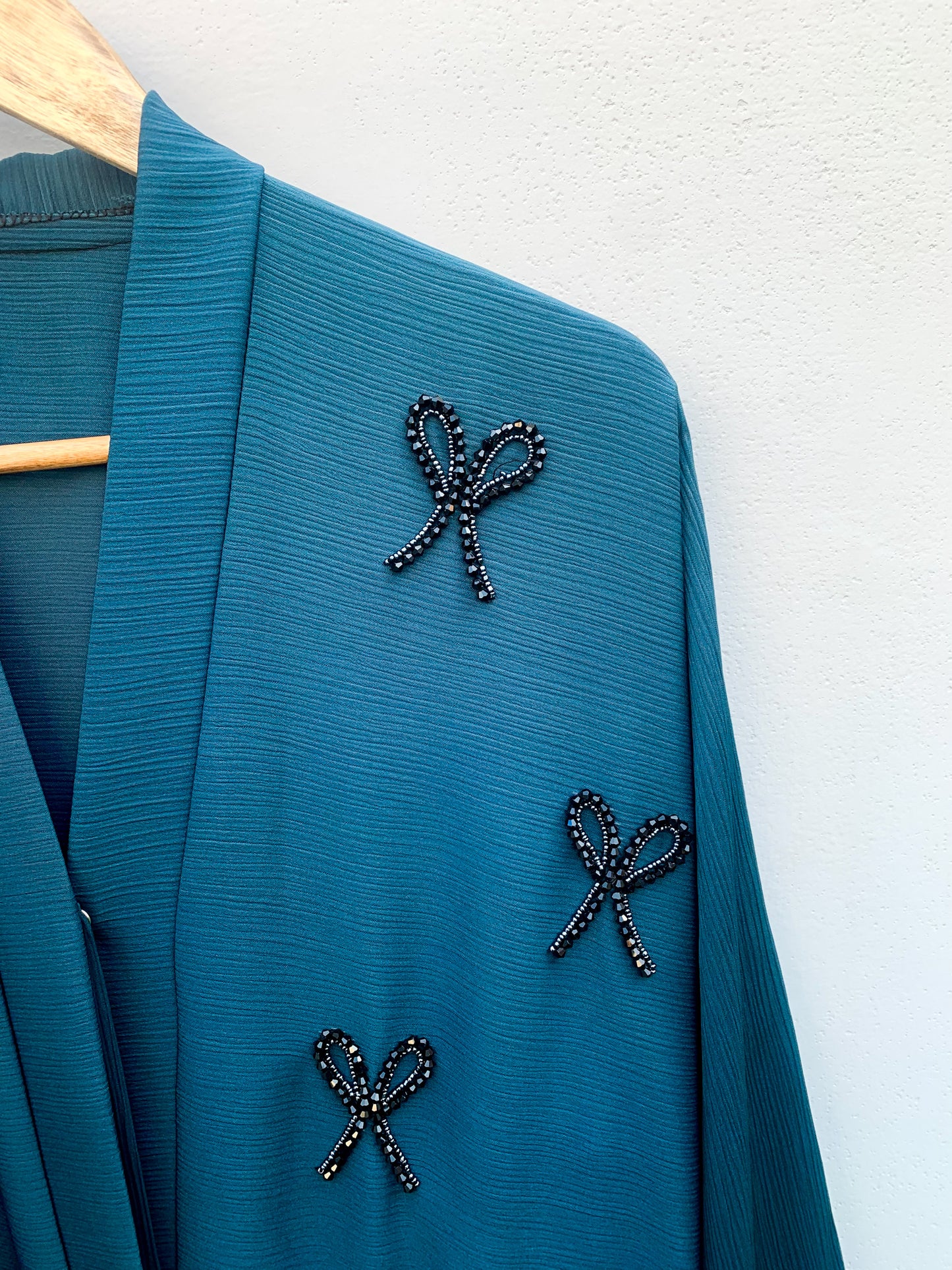 LUX TEAL BOW