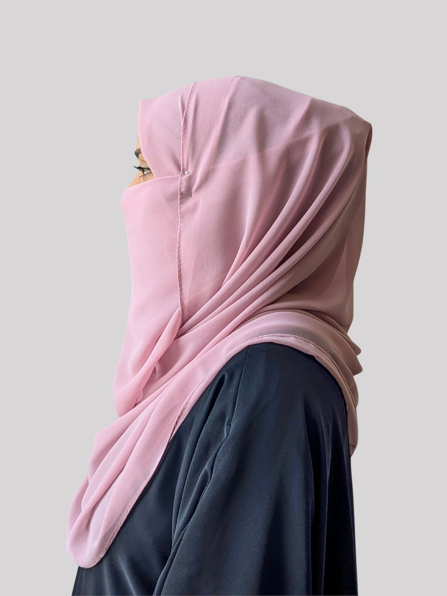 MAXI GEORGETT HIJAB – POWDER PINK