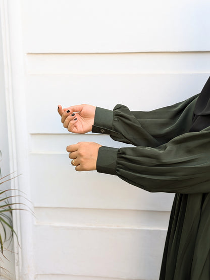 Caria Maxi Abaya Fern Green