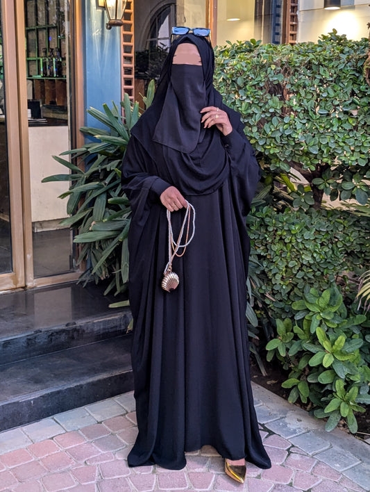 Hande Kaftan Abaya Black