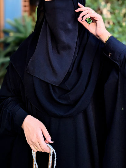 Hande Kaftan Abaya Black