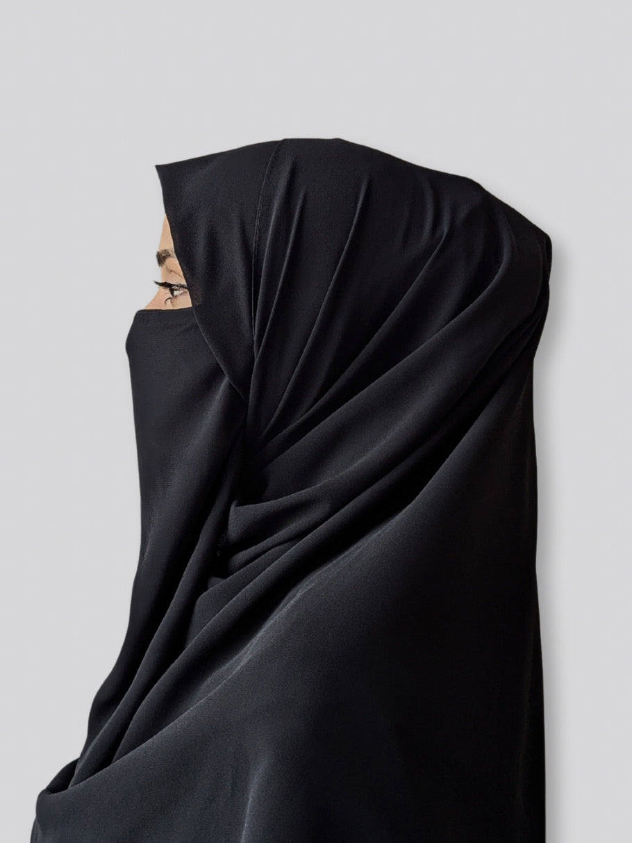 MAXI GEORGETT HIJAB – BLACK