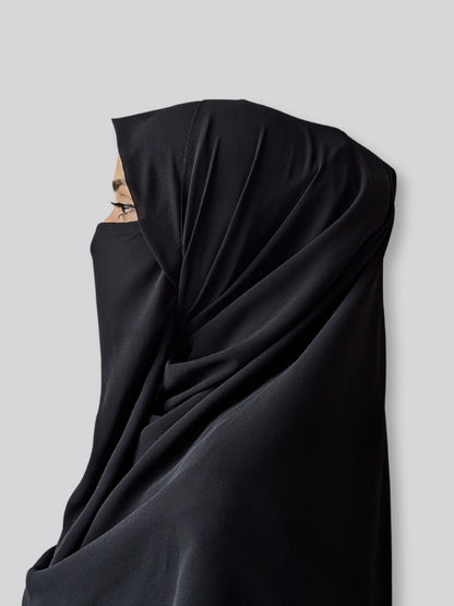 MAXI GEORGETT HIJAB – BLACK