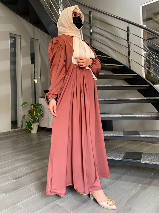 Memel Maxi Abaya Peach Pink