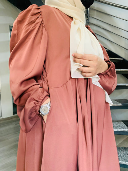 Memel Maxi Abaya Peach Pink