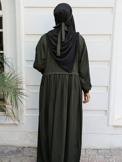 Caria Maxi Abaya Fern Green