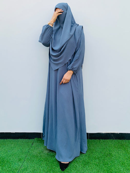 TALIYAH KHIMAR  2 PC SET ( SEA MIST)