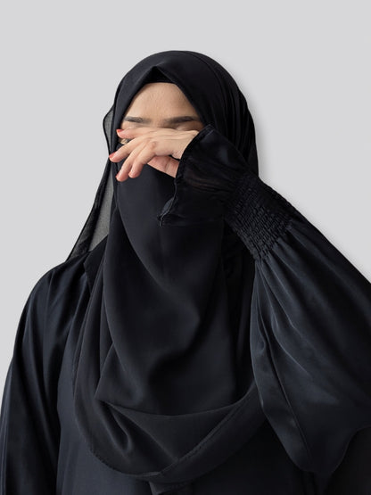 MAXI GEORGETT HIJAB – BLACK
