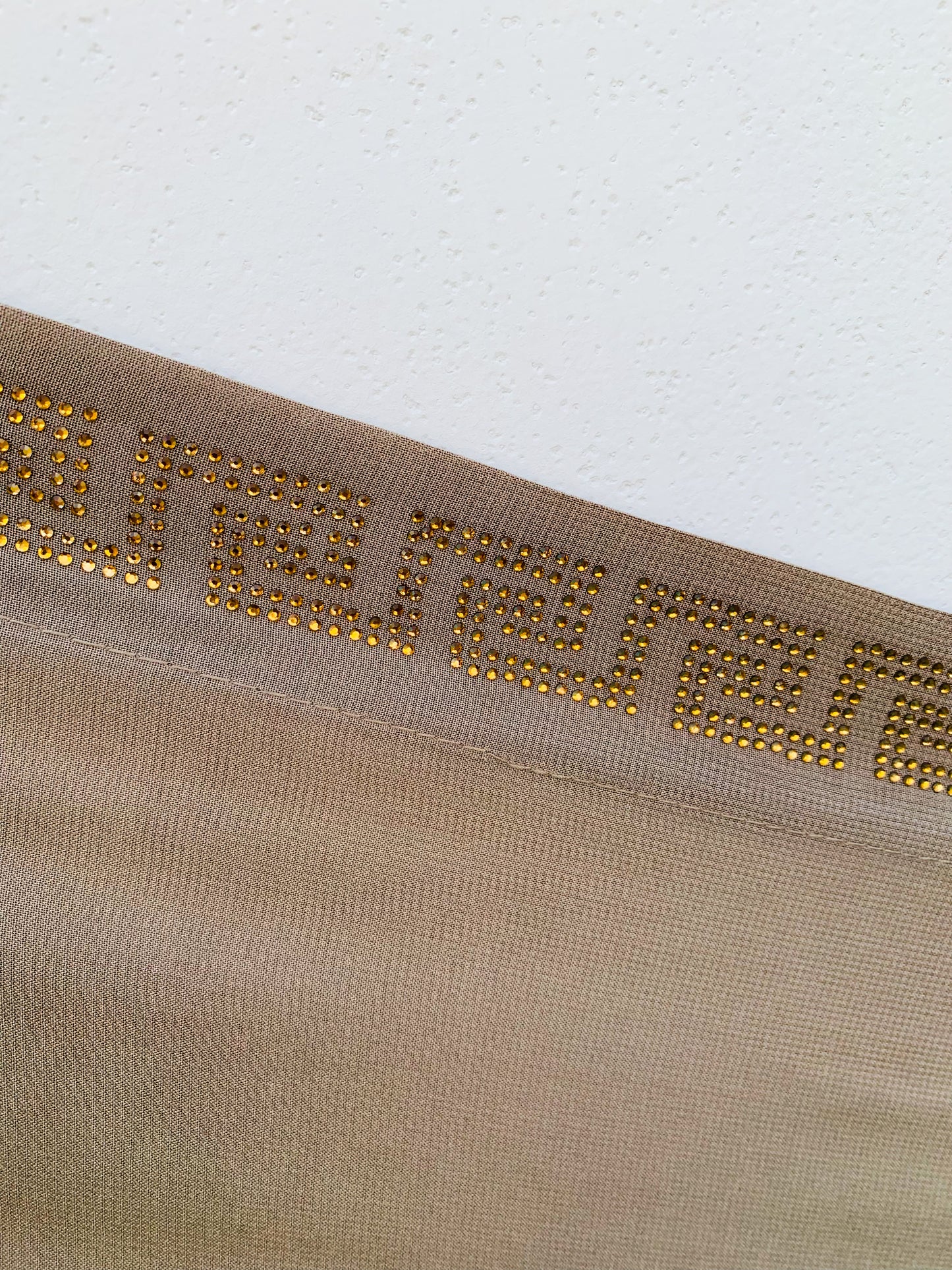 CHIFFON SHAWL EMBELLISHMENTS – LARGE SIZE  BAIGE