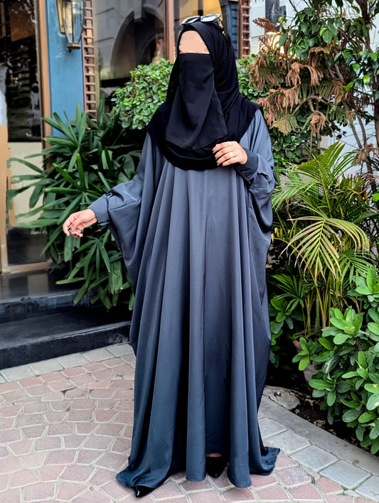 Handle Kaftan Abaya Stone Blue