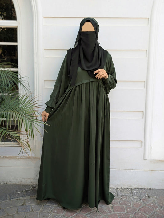 Caria Maxi Abaya Fern Green