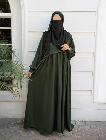 Caria Maxi Abaya Fern Green