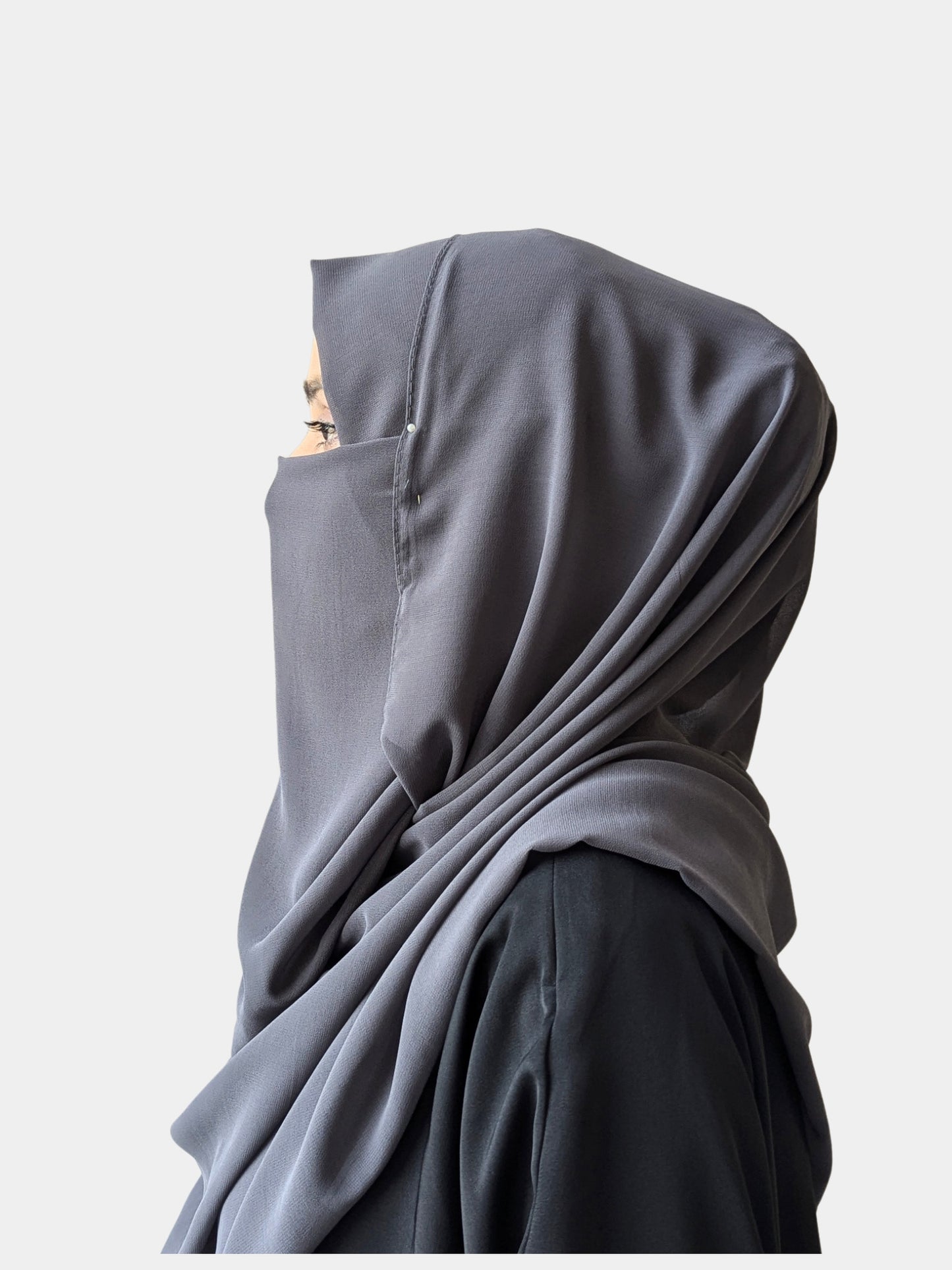 MAXI GEORGETT HIJAB – CHRCOAL