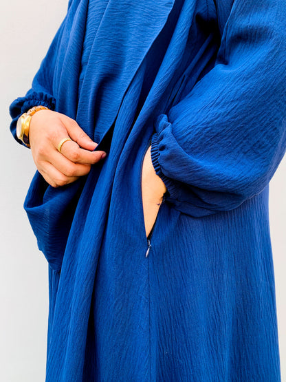 Taliyah Khimar  2 PC Set Royal Blue