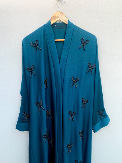 LUX TEAL BOW
