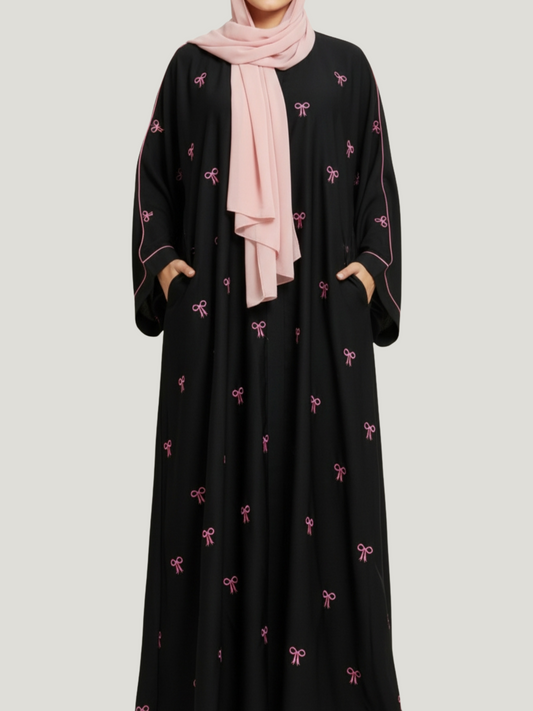 Bow Abaya Timeless Elegance